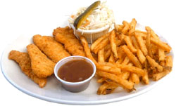 Avoiding symptoms of high cholesterol by not eating deep fried food such as deep fried French fries and deep fried fish.